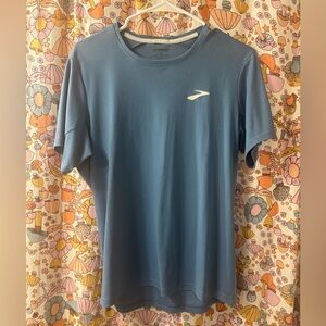 Brooks Men’s Running Shirt Light Blue Small